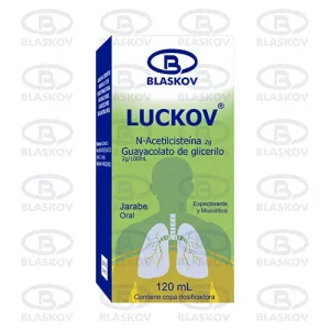 LUCKOV®- N-Acetilcisteína 2 g Guayacolato de glicerilo 2g/100mL